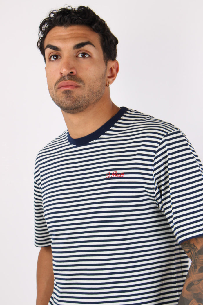 T-shirt Righe Blu/bianco-7