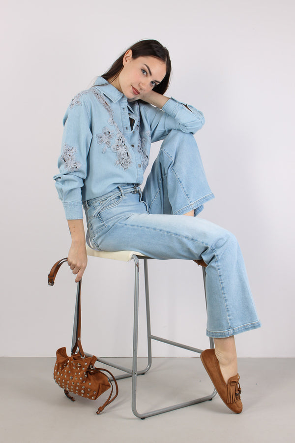 Jeans Good Flare Denim Chiaro