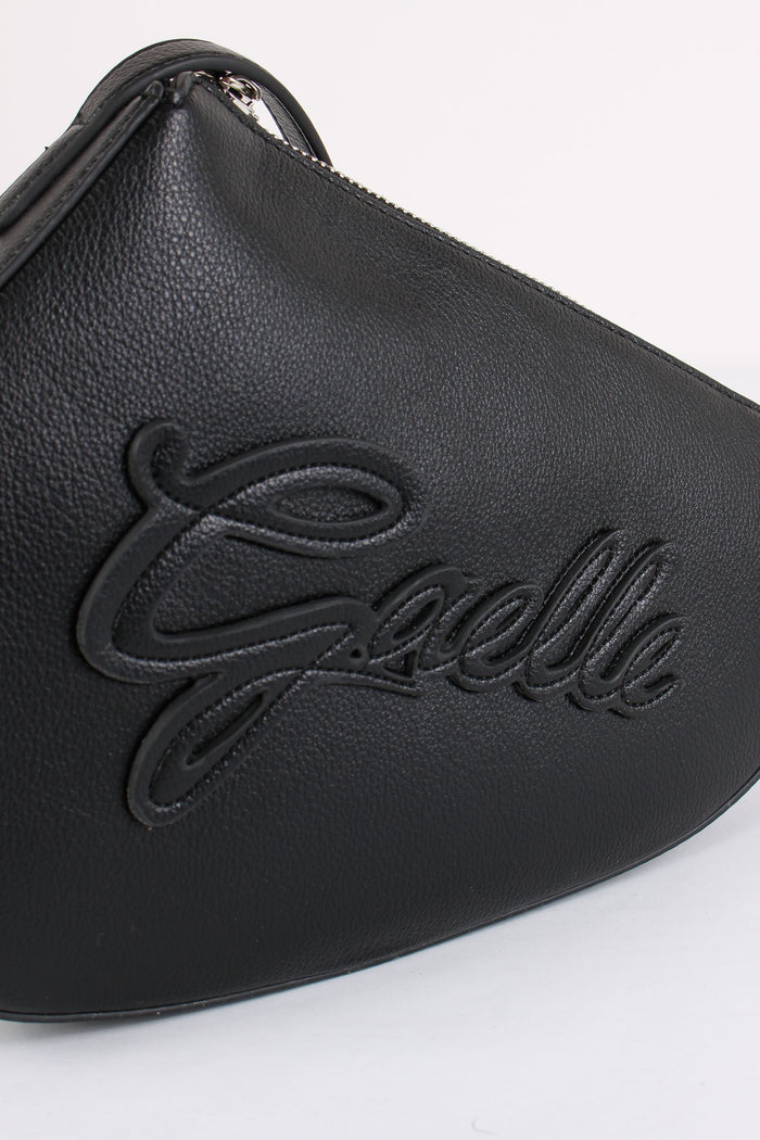 Tracolla Sella Logo Corsivo Nero-7