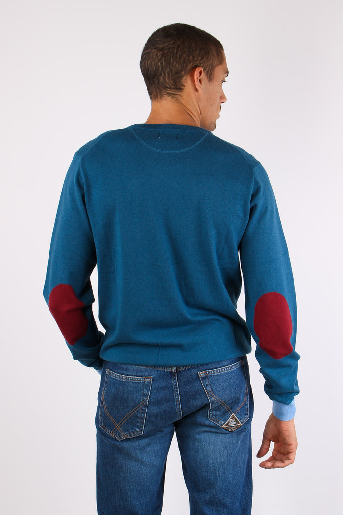 Maglia Misto Lana Toppa Contra Avio-5