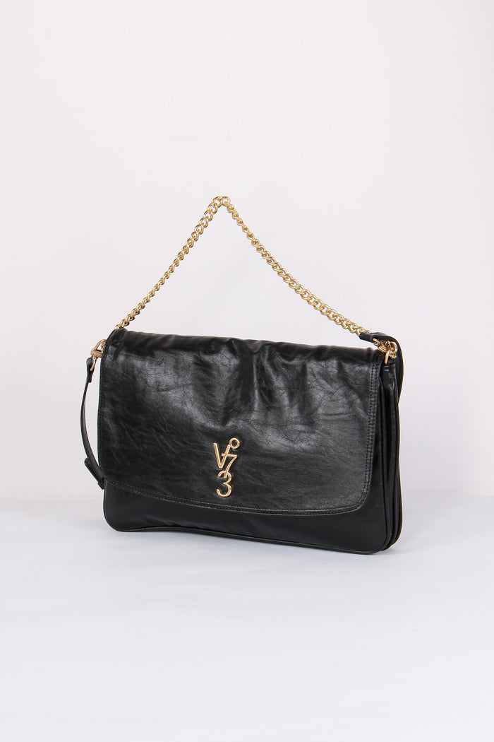 Louise Maxi Pochette Logo Nero-2