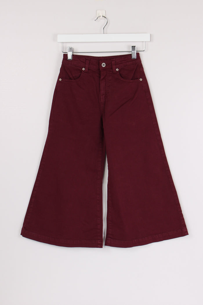 Denim Palazzo Wine Berry