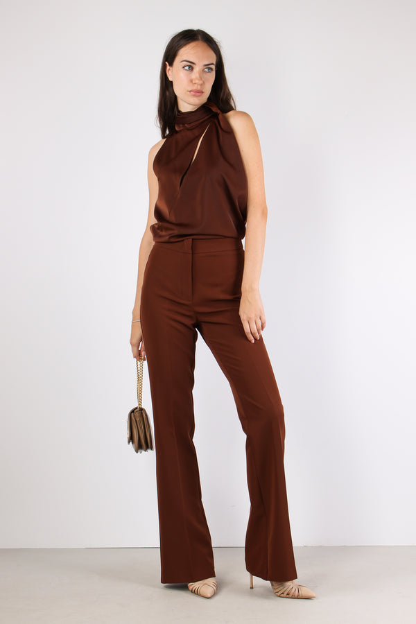 Blusa Smanicata Sottogiacca Brown