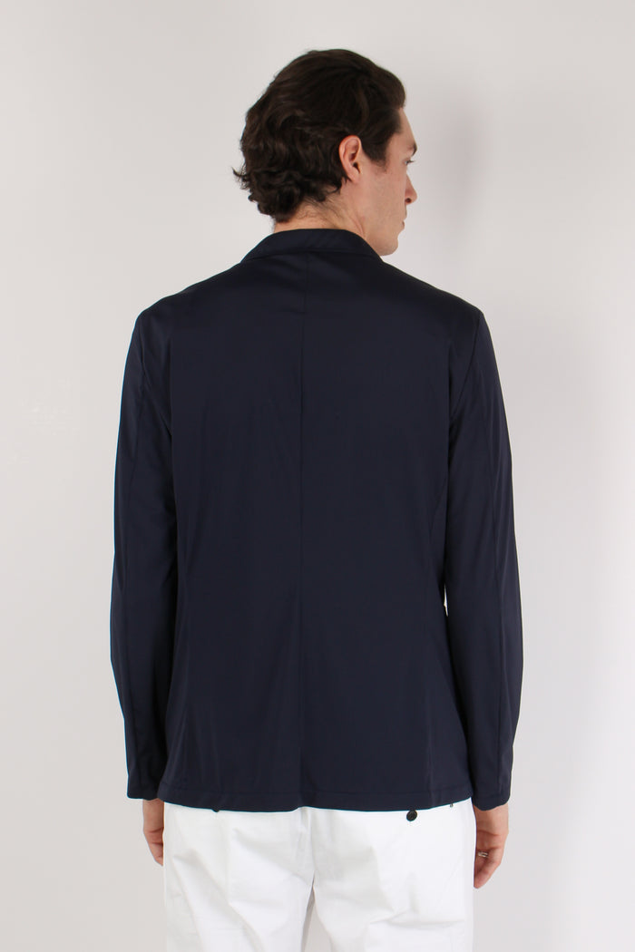 Giacca Traverl Tessuto Tecnico Navy-4