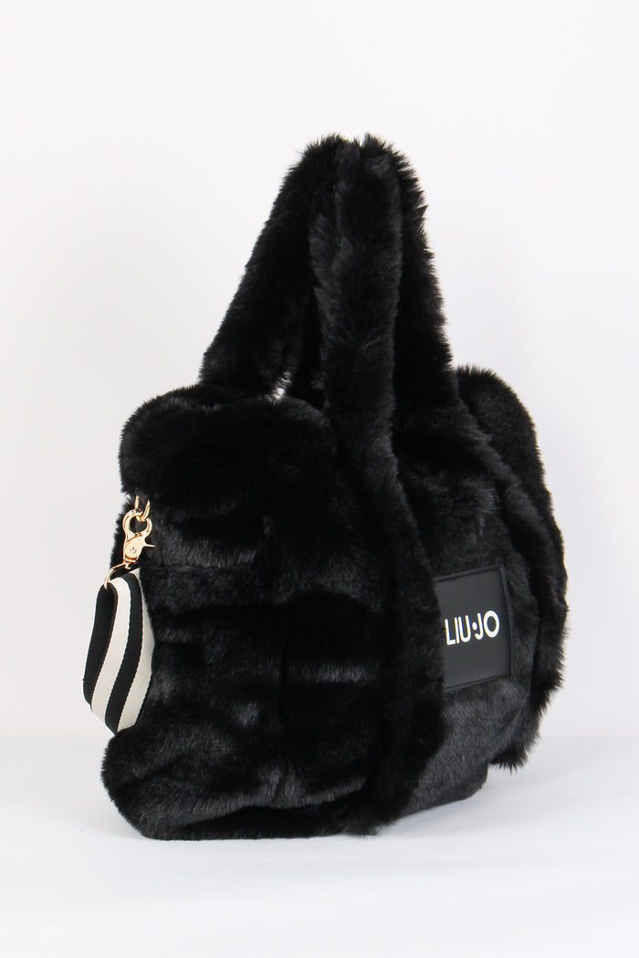 Shopping Ecopelliccia Nero-6