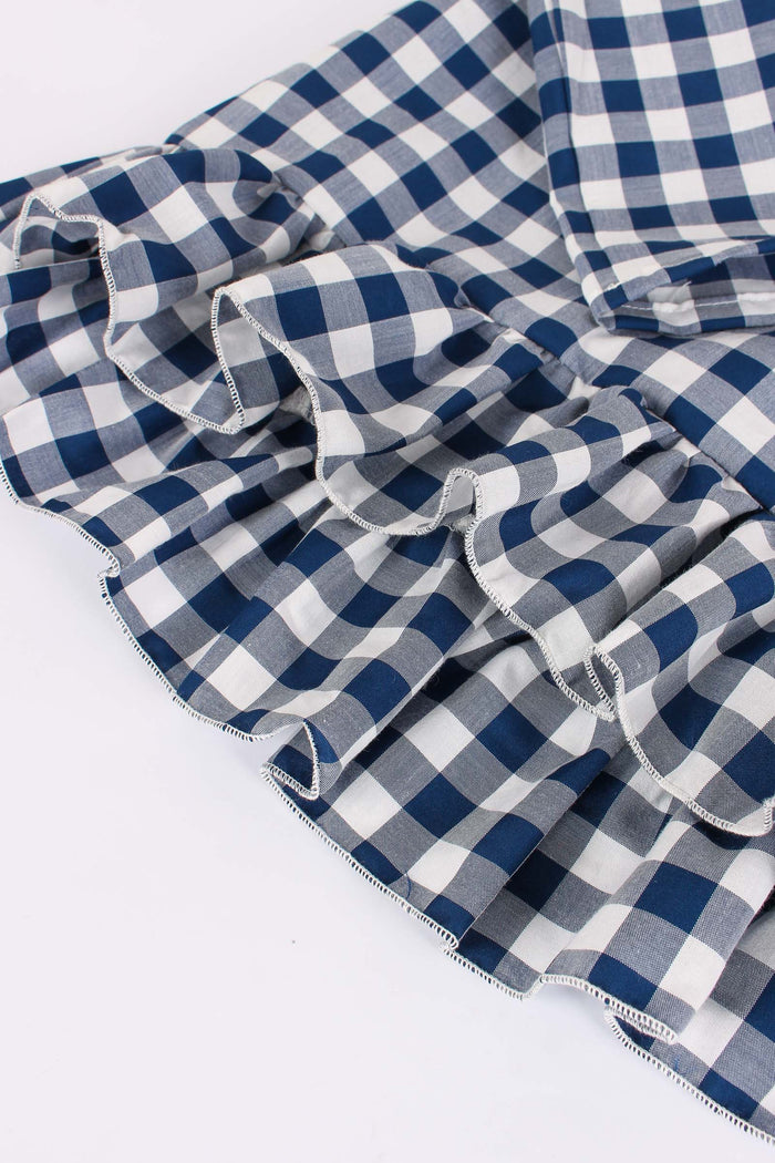 Camicia Over Vichy Blu-3
