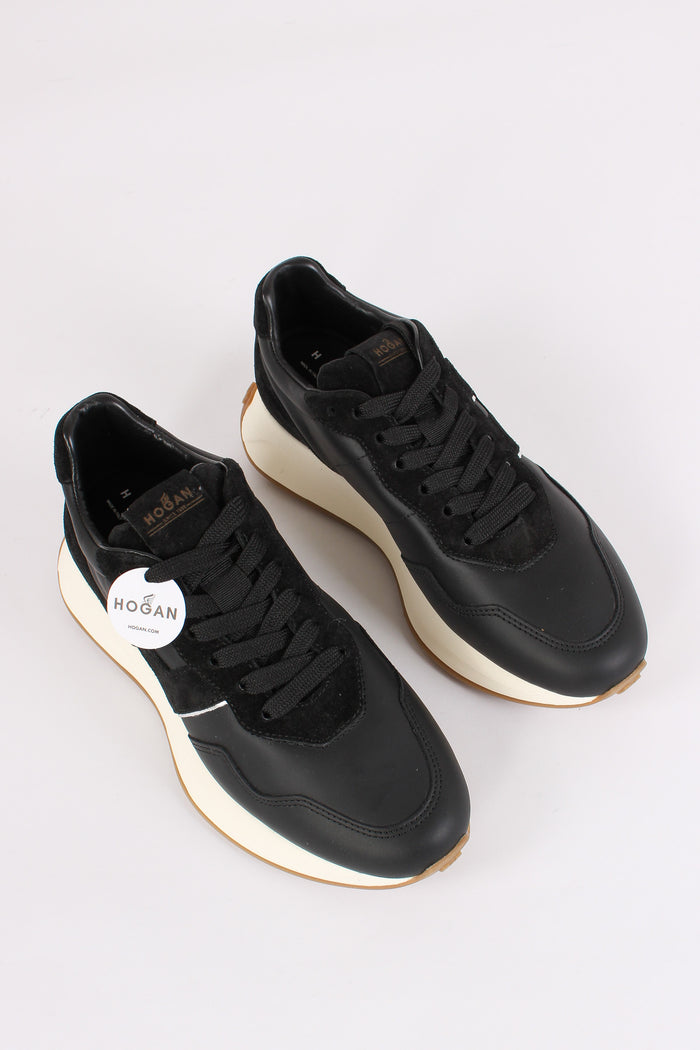 Sneaker Patch H Platform Nero/argento-5