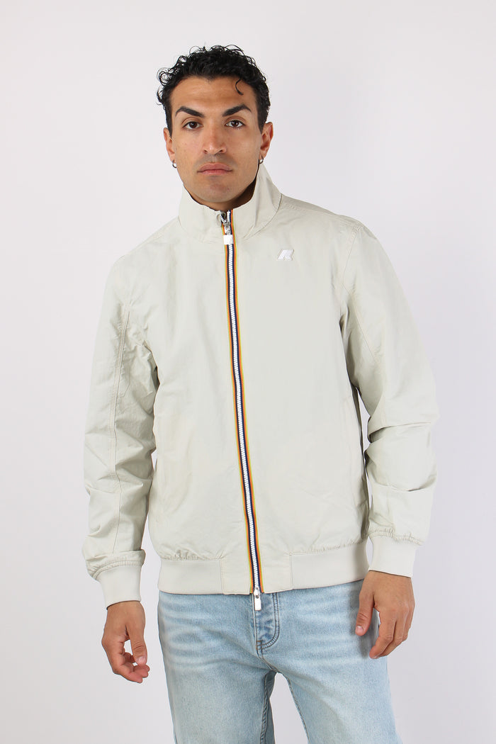 Giubbotto Reversibile Cotone Beige/green-5