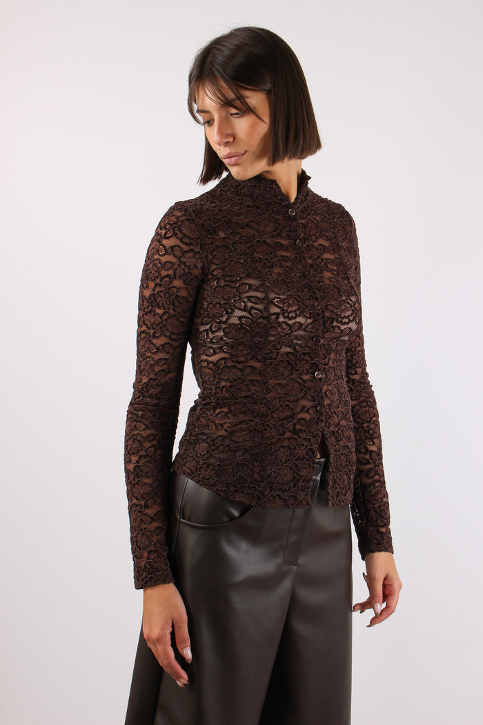 Camicia Coreana Pizzo Ciniglia Moro-5