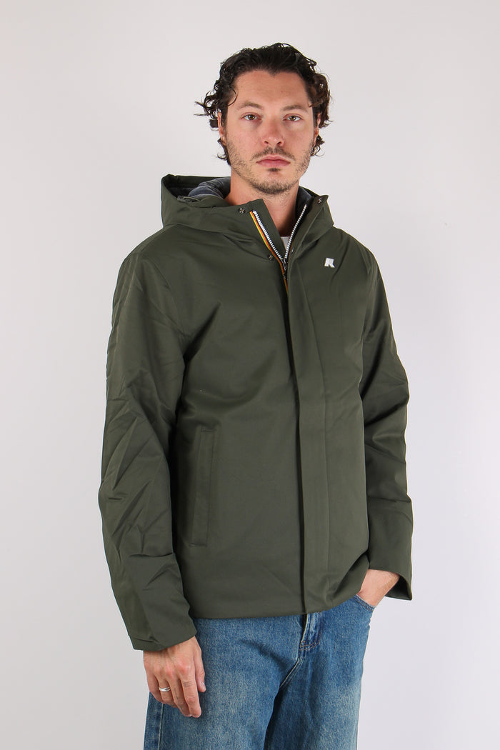 Giubbotto Corto Inserto Marmotta Green/b-blue-6