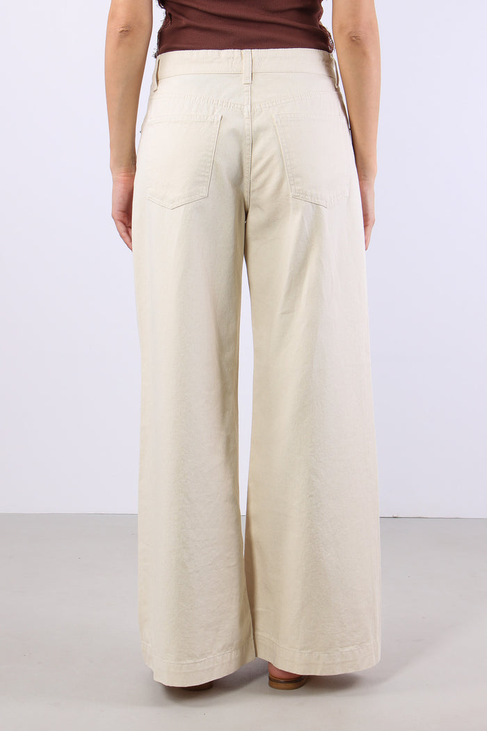 Pantalone Abbottonatura Asimet Naturale-4