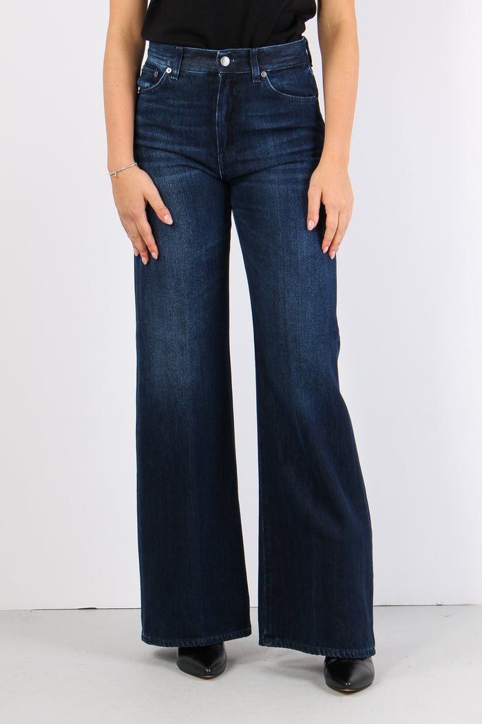 Amber Denim Palazzo Denim Scuro-2