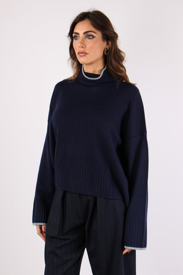 Falkland Collo Alto Misto Cach Blu Scurissimo-7