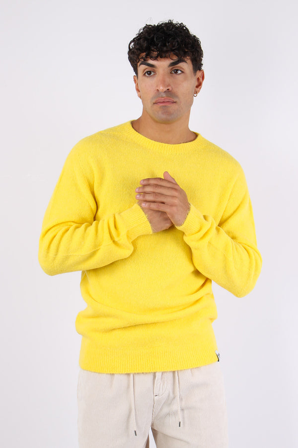 Maglia Girocollo Misto Alpaca Giallo