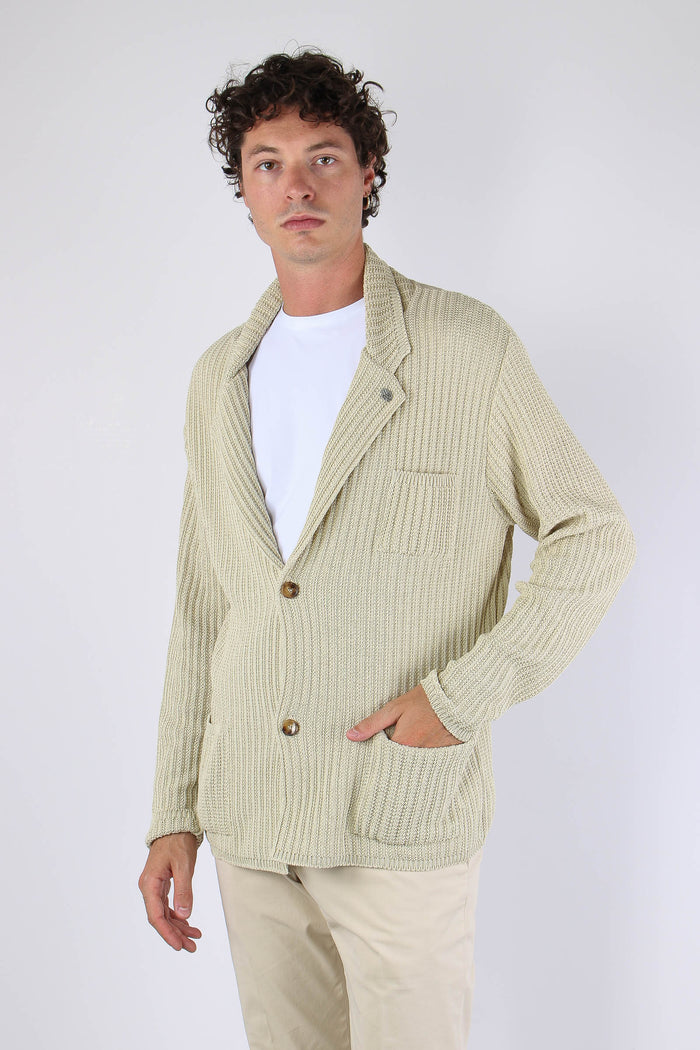 Cardigan Maglia Beige-3