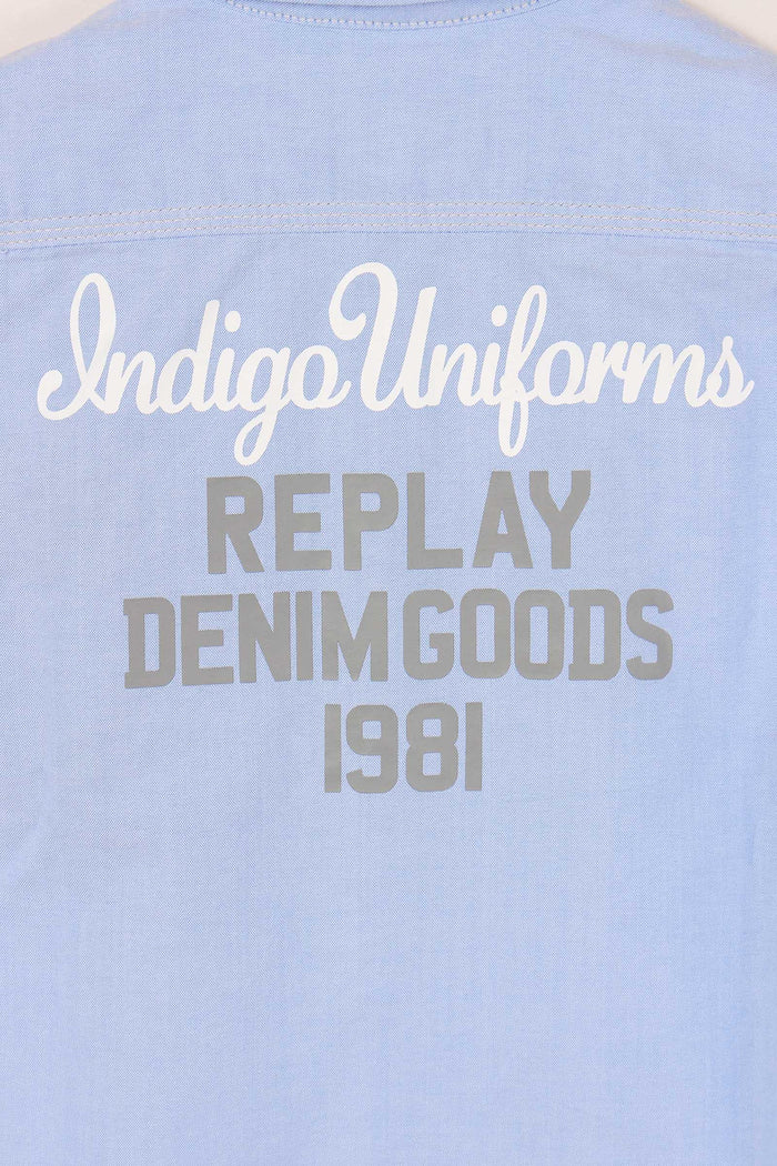 Camicia M/m Oxfors Azzurro-5