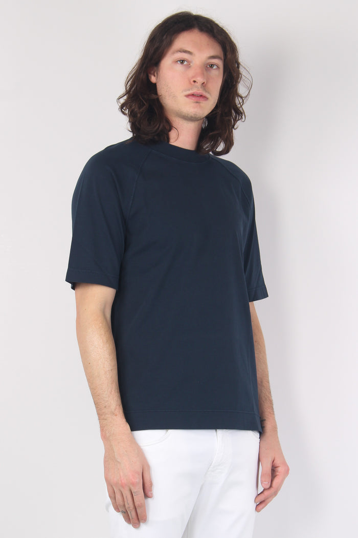 T-shirt Raglan Jersey Blu Navy-4