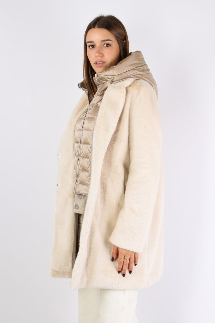 Cappotto Ecopelle White Swan-6