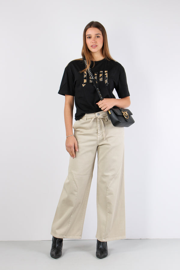 Pantalone Gamba Larga Laccetti Vanilla