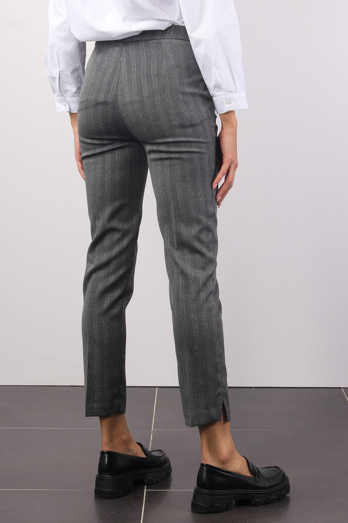 Pantalone New York Lurex Grigio-3