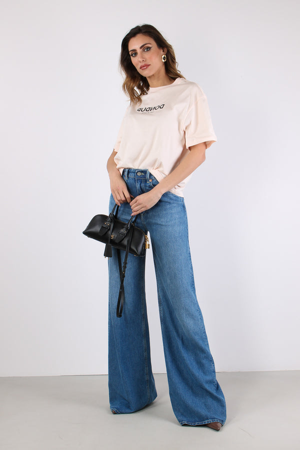 T-shirt Scritta Centrale Rosino