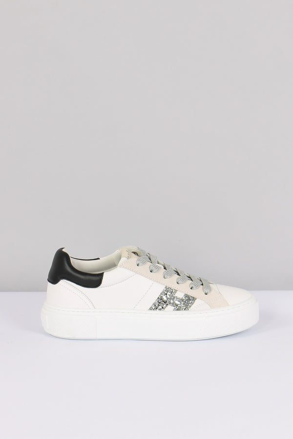 Sneaker Crosswind Glitter Bianco