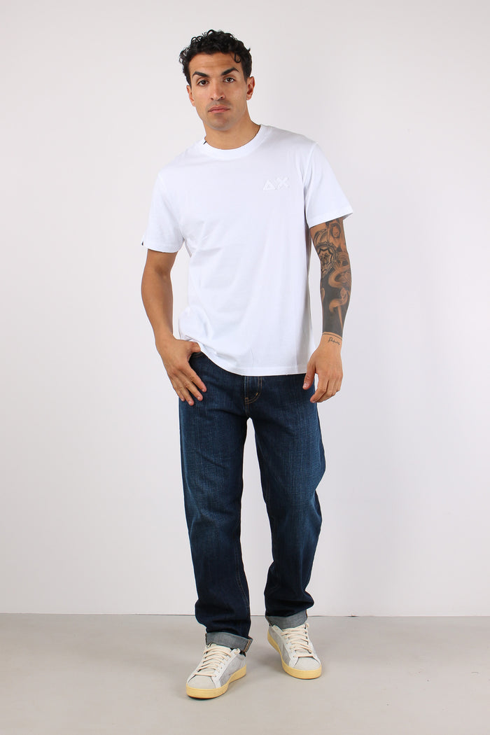 T-shirt Logo Patch Bianco-6