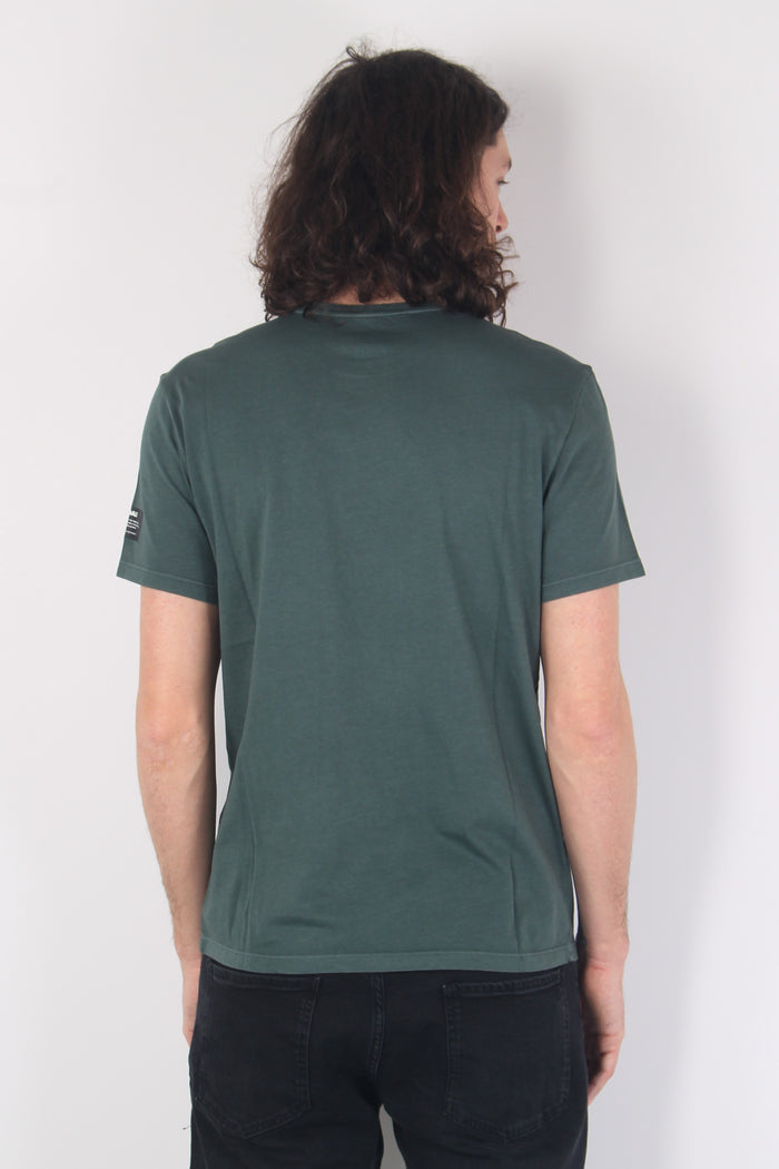 Ventalf T-shirt Logo Manica Urban Green-3
