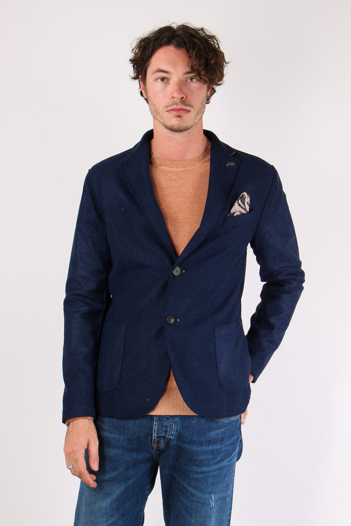 Giacca Taglio Vivo Navy-3