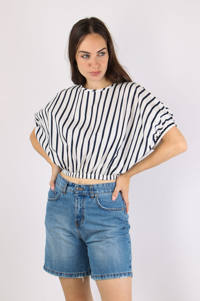 Camicia Popeline Arriccio Bianco/blu-2