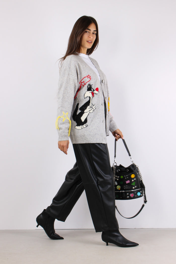 Cardigan Titti Silvestro Grigio-7