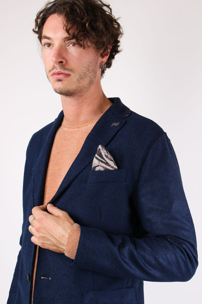 Giacca Taglio Vivo Navy-2