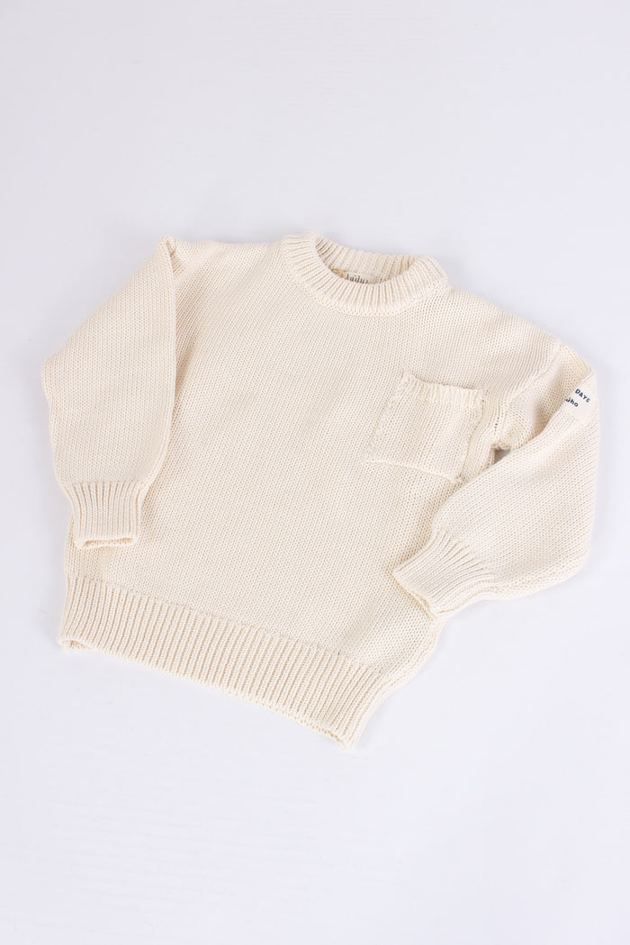 Pull Cotone Ecru-4