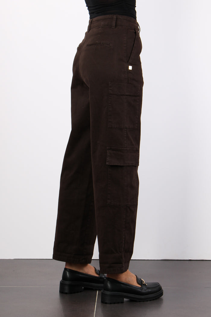 Pantalone Cargo Bull Cioccolato-5