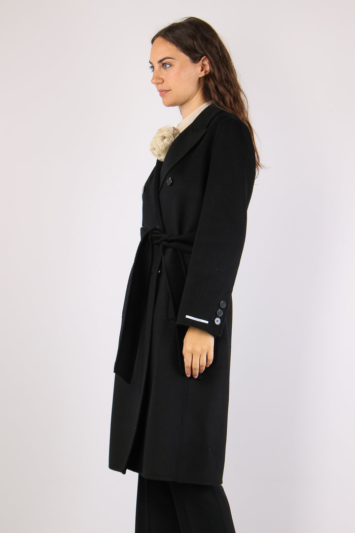 Mlllaghi Cappotto Double Lana Nero-4