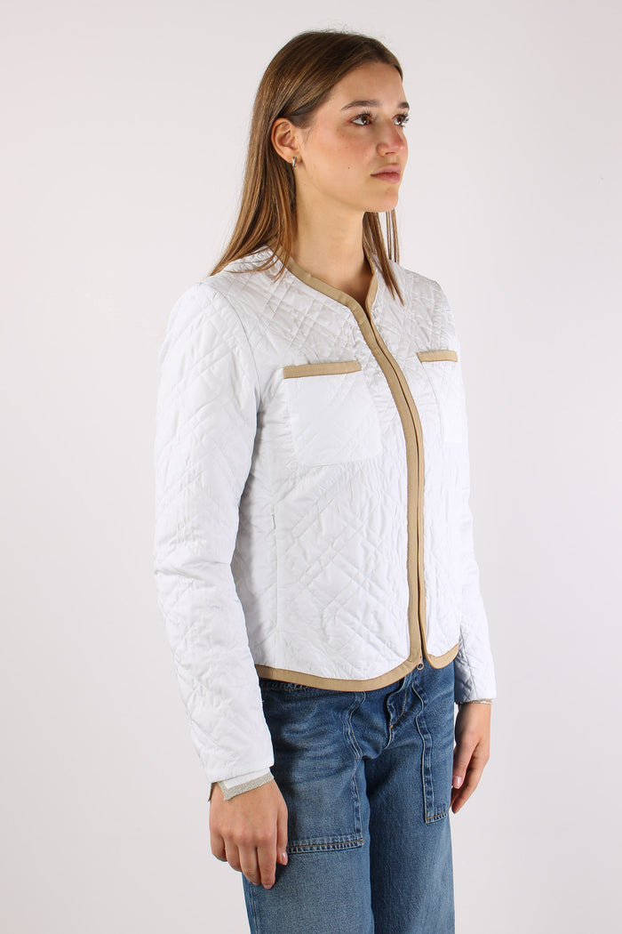 Jalina Giubbotto Trapunta White-9