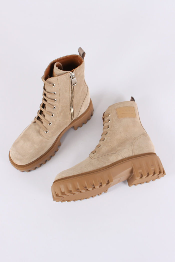Tronchetto H700 Suede Cammello-2