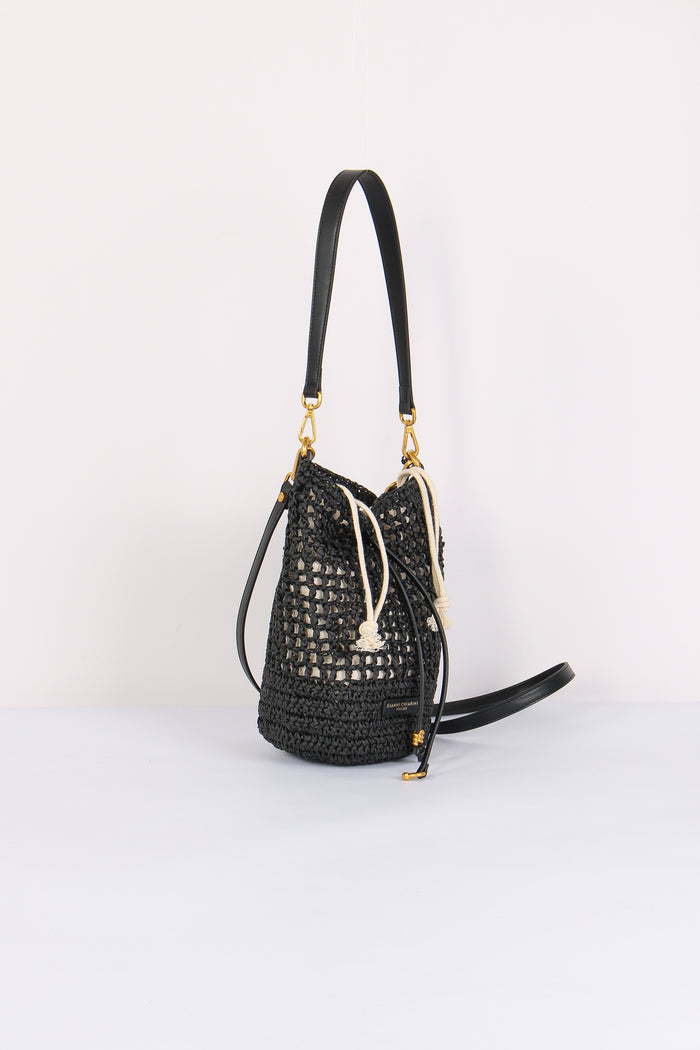 Nefeli Secchiello Paglia Nero-5