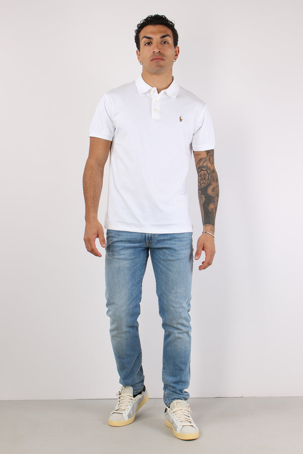 Polo Slim Fit Soft White-2
