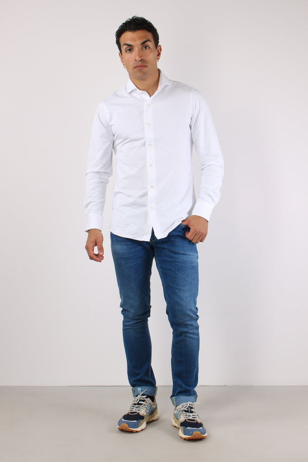 Camicia Technical Piquet Bianco-2