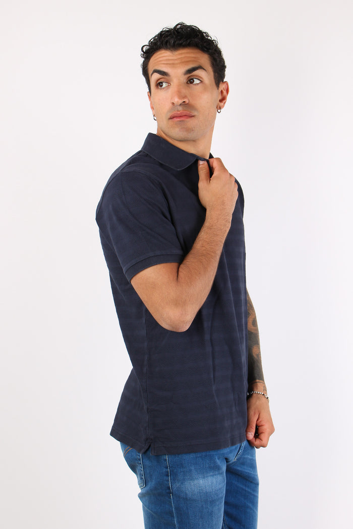 T-shirt Polo Cotone Blue-6