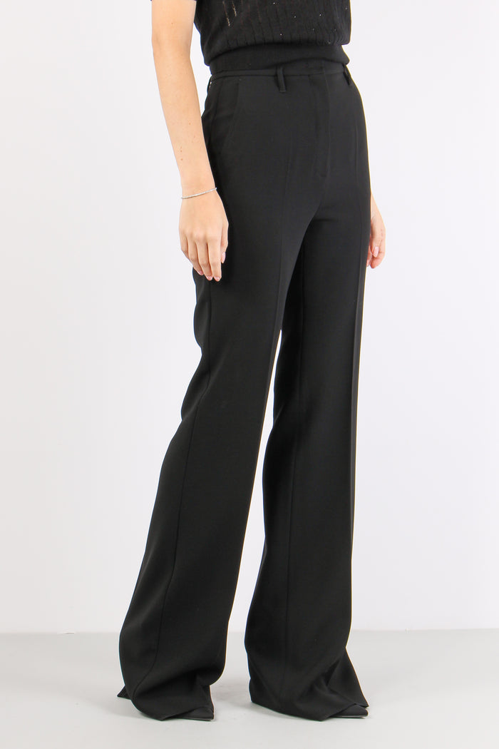 Alabama Pantalone Zampa Cady Nero-3