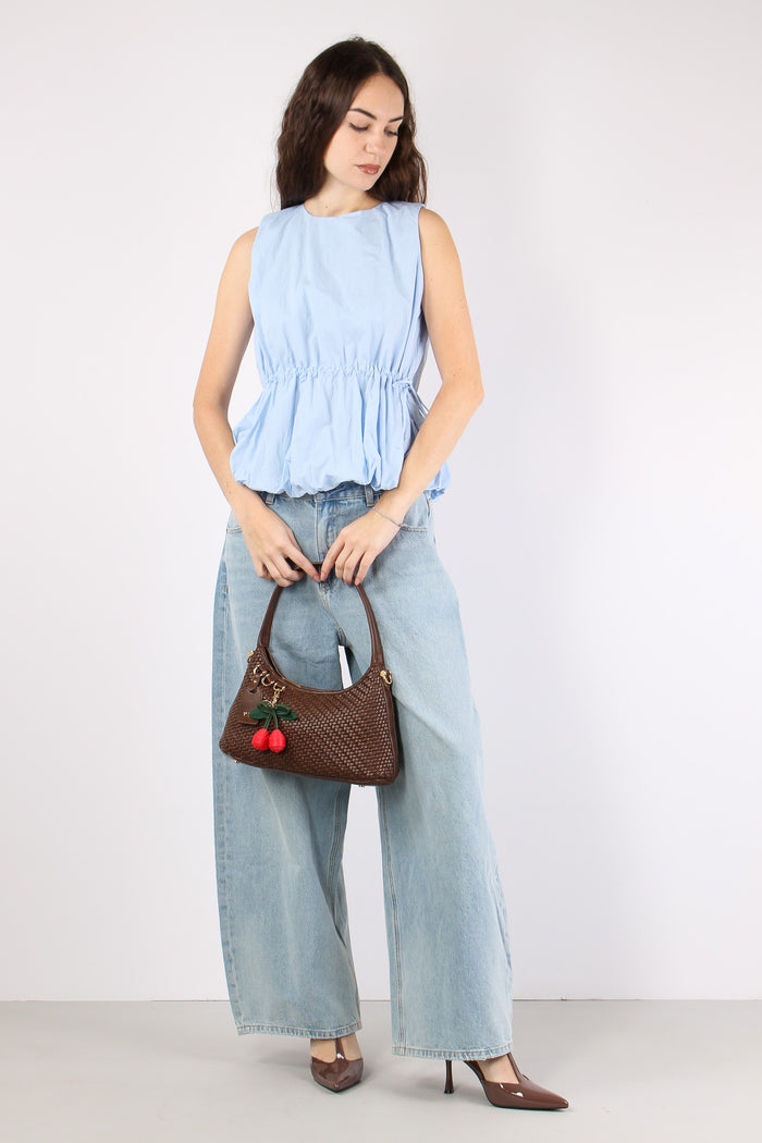 Top Fondo Arriccio Celeste