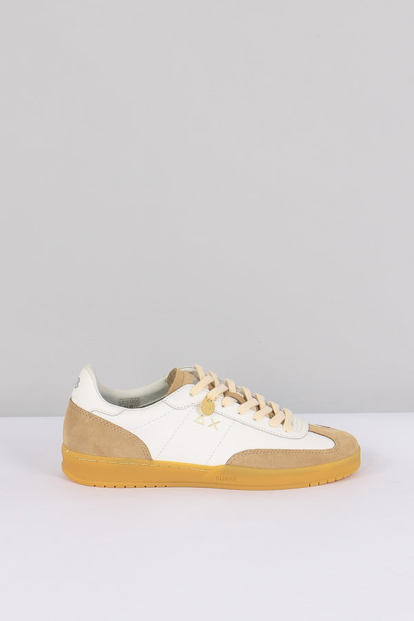 Sneakers California Leather Bianco/beige
