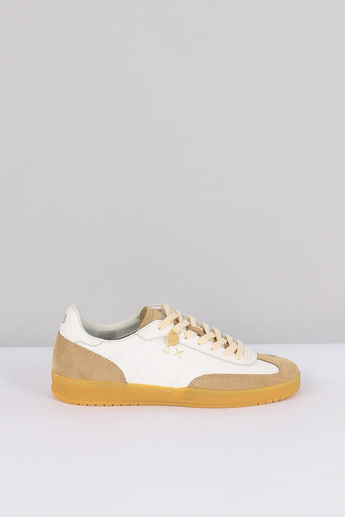 Sneakers California Leather Bianco/beige