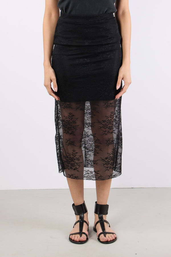 Gonna Tubo Pizzo Nero-2