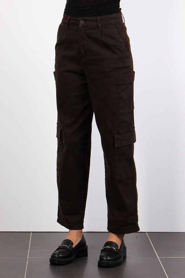 Pantalone Cargo Bull Cioccolato-2