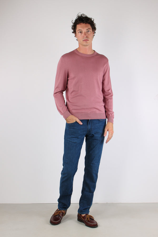 Mgalia Girocollo M/l 100% Cotone Salmone-2