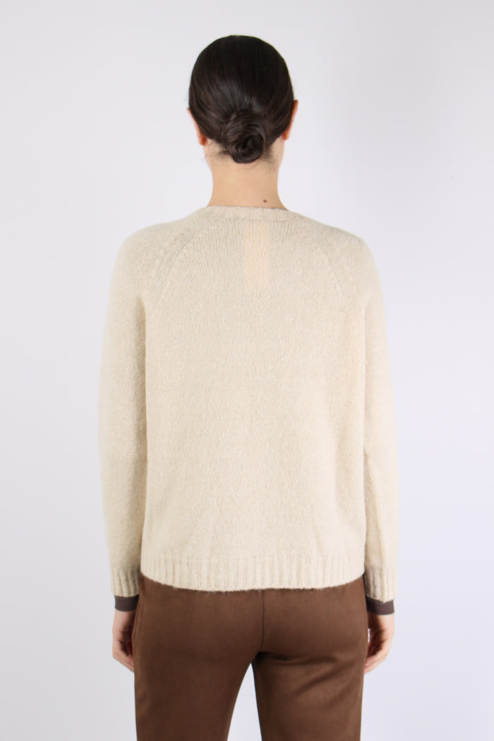 Ghiacci Maglia Over Alpaca Intonaco Unito-6