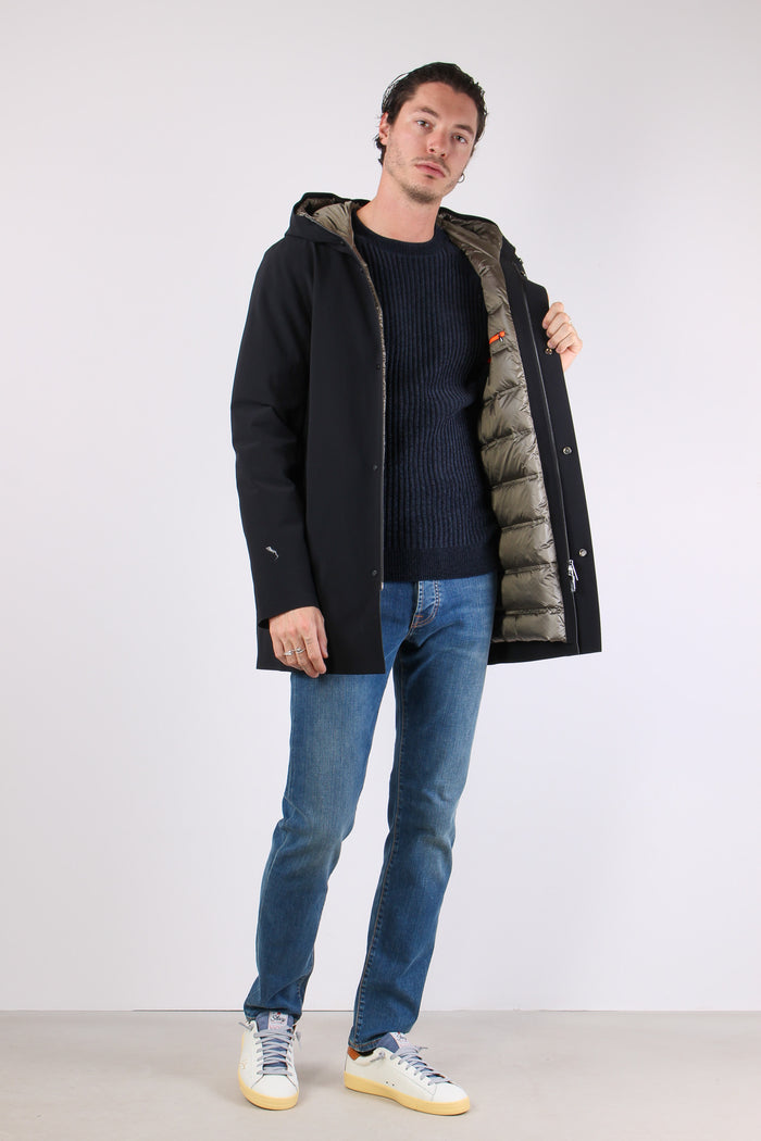 Parka Tessuto Tecnica Black-3